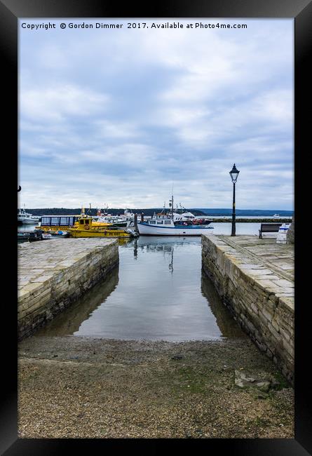 The Public Slipway at Poole Quay Framed Print by Gordon Dimmer