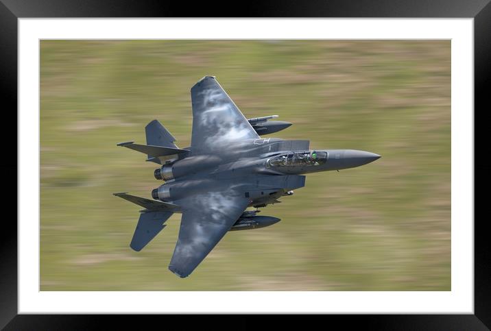 F15 Strike Eagle Framed Mounted Print by Rory Trappe