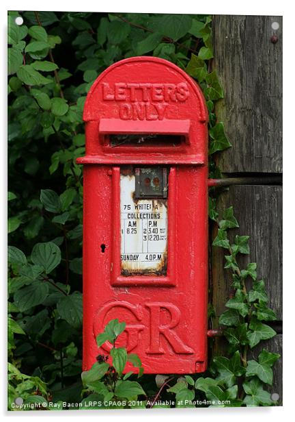 AN OLD POST BOX Acrylic by Ray Bacon LRPS CPAGB