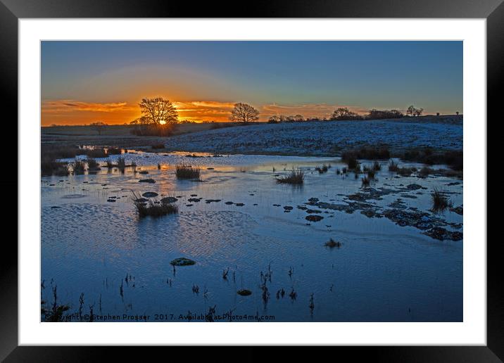 Icy sensation! Framed Mounted Print by Stephen Prosser