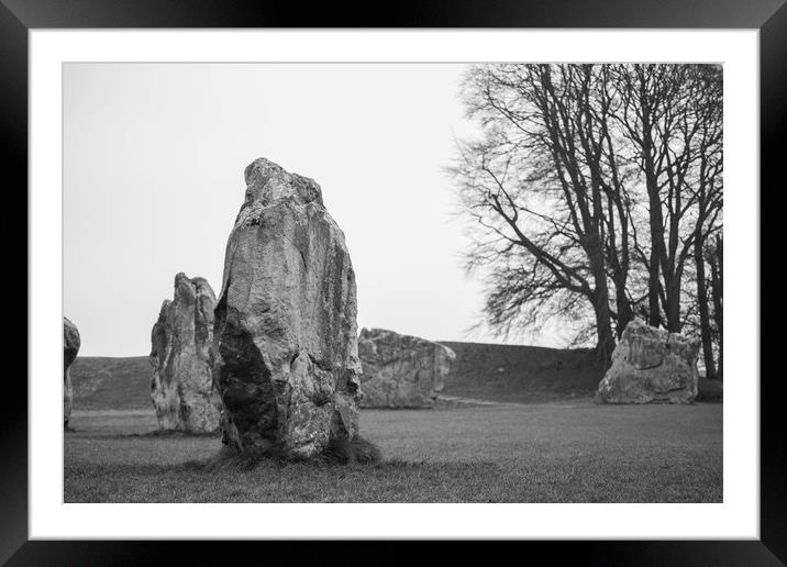 standing stones Framed Mounted Print by kevin murch