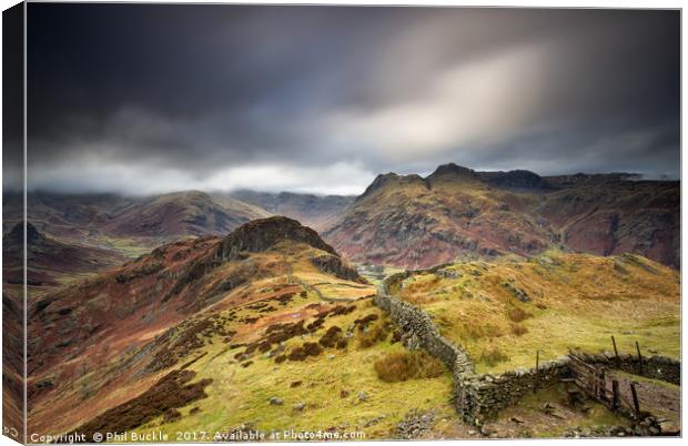 Lingmoor Fell View Canvas Print by Phil Buckle