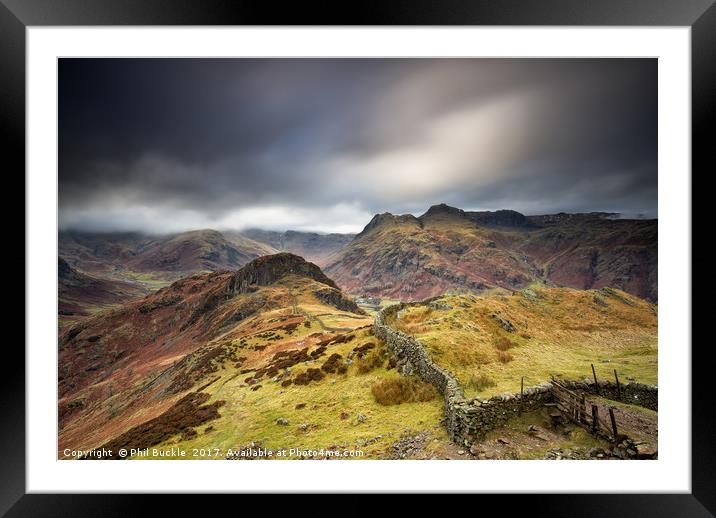 Lingmoor Fell View Framed Mounted Print by Phil Buckle
