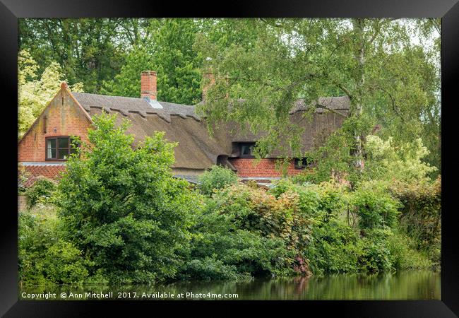 River Cottage Framed Print by Ann Mitchell