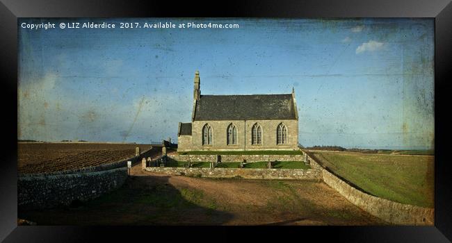Boarhills Church Framed Print by LIZ Alderdice