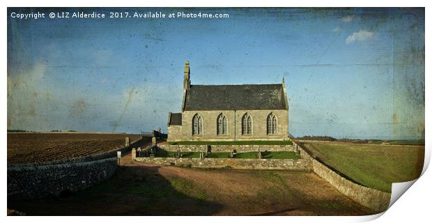 Boarhills Church Print by LIZ Alderdice