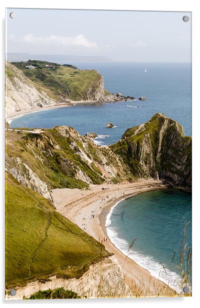 Dorset Coastline Acrylic by Eddie Howland