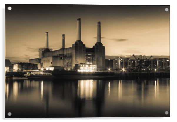 Battersea Power Station London Acrylic by Ian Hufton