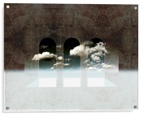 Window To Heaven Textured Acrylic by Florin Birjoveanu