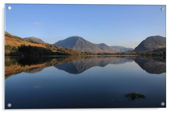 Loweswater reflections Acrylic by Linda Lyon