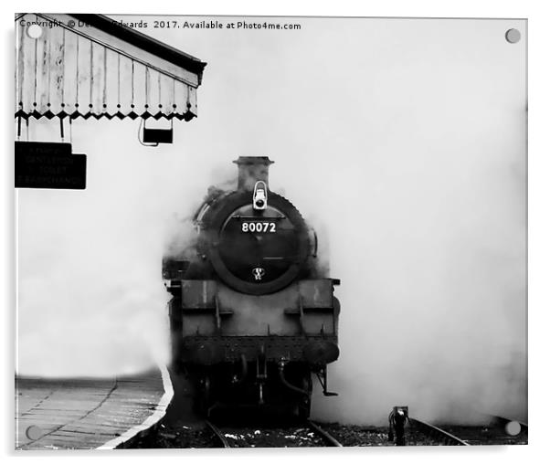 Letting off Steam Acrylic by Delwyn Edwards