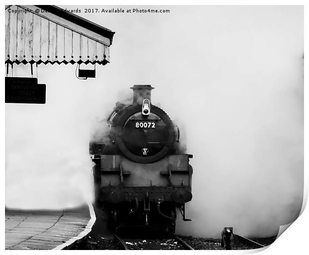 Letting off Steam Print by Delwyn Edwards