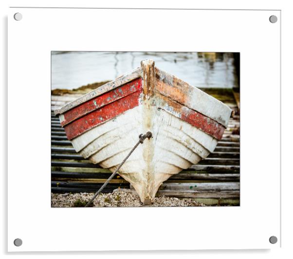 Mill Cove fishing boat Acrylic by Roxane Bay