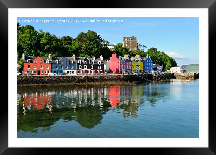 Tobermory waterfront, Isle of Mull Framed Mounted Print by Angus McComiskey