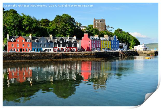 Tobermory waterfront, Isle of Mull Print by Angus McComiskey