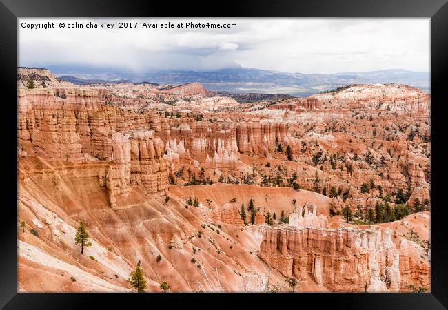 The Silent City in Bryce Canyon Framed Print by colin chalkley