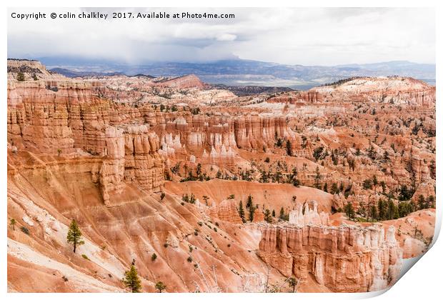 The Silent City in Bryce Canyon Print by colin chalkley