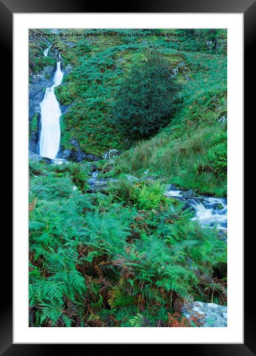 WHITE WATER  Framed Mounted Print by andrew saxton