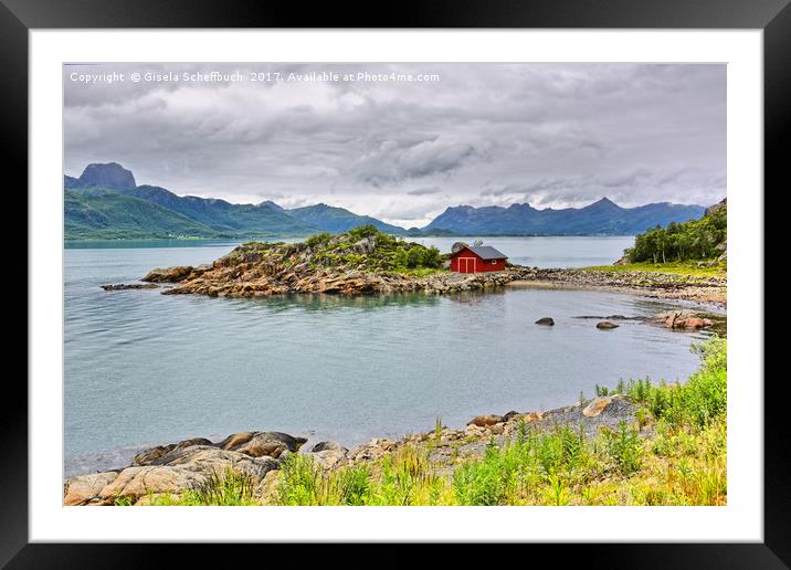  Nordic Summer Scenery Framed Mounted Print by Gisela Scheffbuch