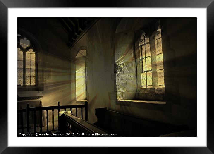 Sunshine Windows. Framed Mounted Print by Heather Goodwin