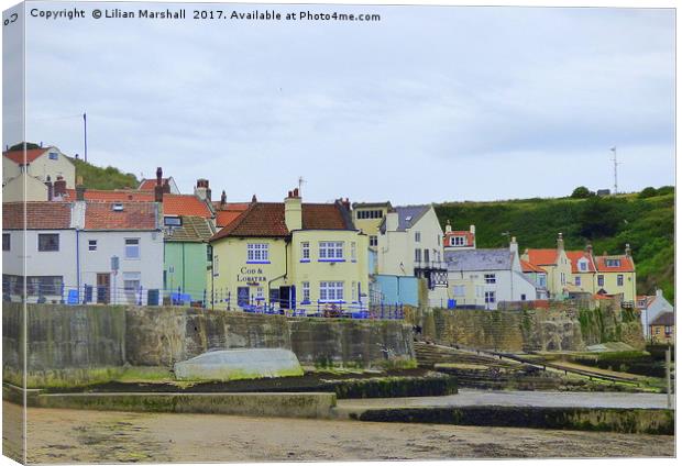 Cod and Lobster Staithes. Canvas Print by Lilian Marshall