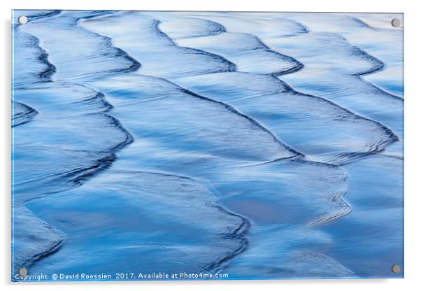 Ebbing Tide, Ruby Beach, Washington, USA Acrylic by David Roossien