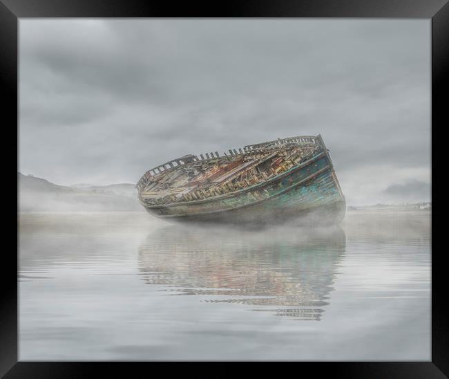 Mist in Dulas Bay  Framed Print by Chris Evans