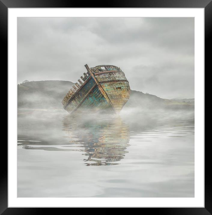 Mists in Dulas Bay Anglesey  Framed Mounted Print by Chris Evans