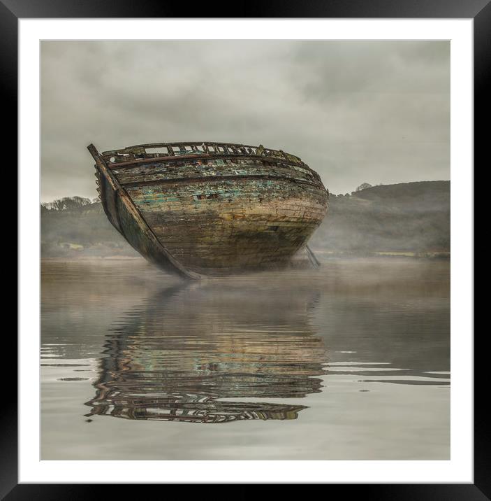Reflections in The Mist , Dulas Bay  Framed Mounted Print by Chris Evans