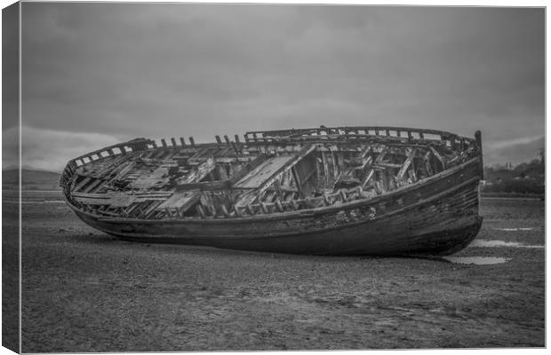Dulas Bay Shipreck  Canvas Print by Chris Evans