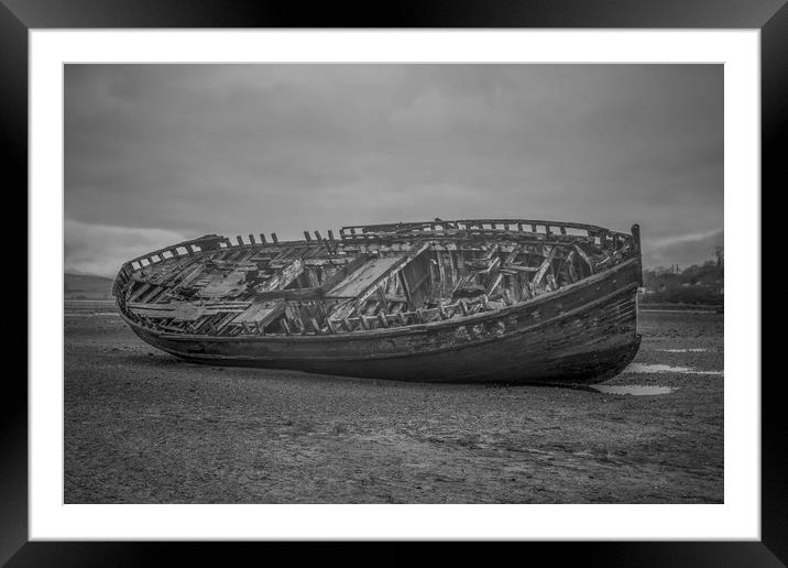 Dulas Bay Shipreck  Framed Mounted Print by Chris Evans