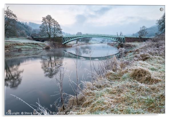 Bigsweir bridge, Wye valley Acrylic by Steve Liptrot
