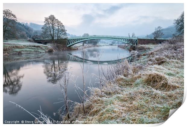Bigsweir bridge, Wye valley Print by Steve Liptrot