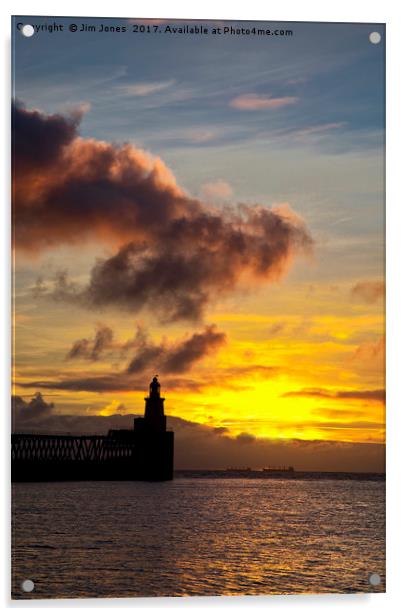 North Sea daybreak Acrylic by Jim Jones