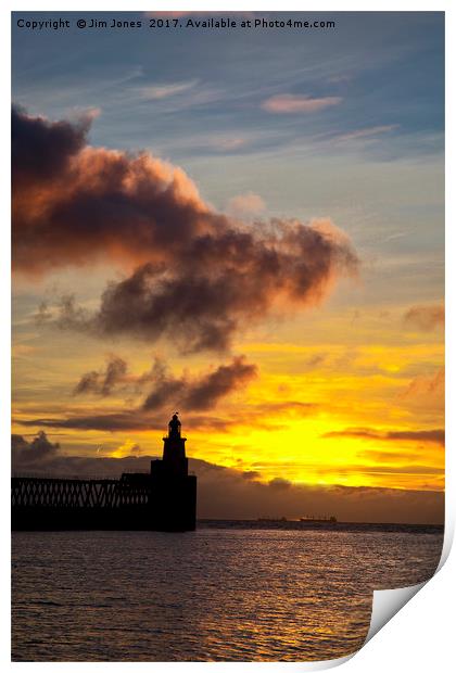 North Sea daybreak Print by Jim Jones