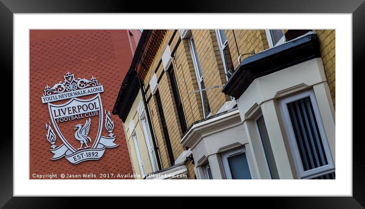 Street in Anfield Framed Mounted Print by Jason Wells