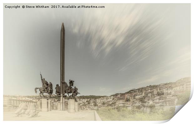 Four Kings monument, Veliko Tarnovo. Print by Steve Whitham