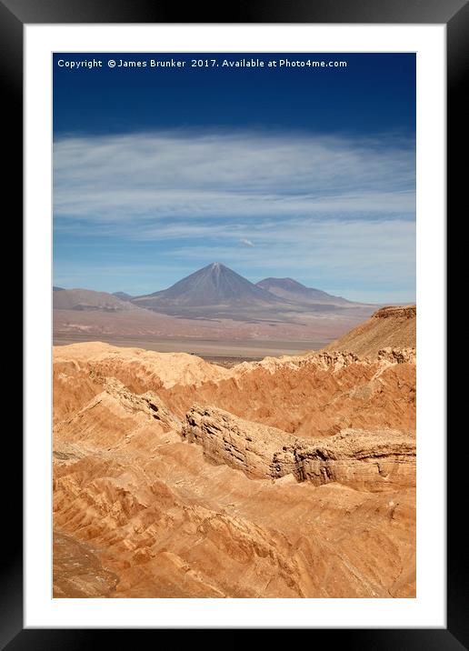 Death Valley in the Atacama Desert Chile Framed Mounted Print by James Brunker