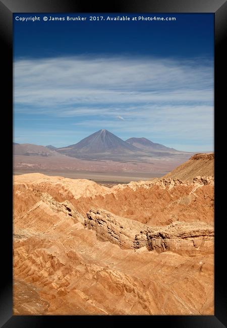 Death Valley in the Atacama Desert Chile Framed Print by James Brunker