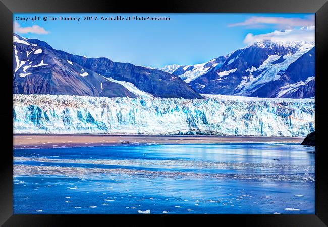 The Hubbard Glacier Framed Print by Ian Danbury