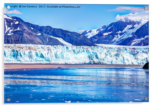 The Hubbard Glacier Acrylic by Ian Danbury