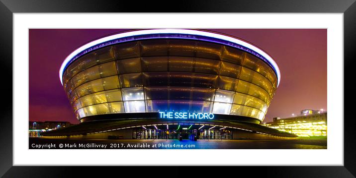 SSE Hydro Arena, Glasgow Framed Mounted Print by Mark McGillivray