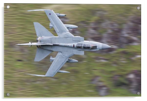 RAF Tornado through the gap Acrylic by Rory Trappe