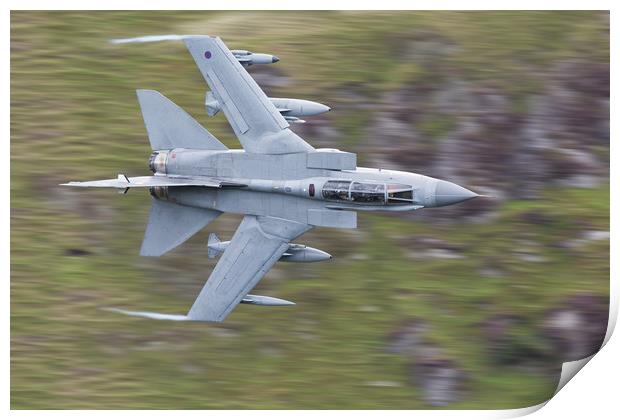 RAF Tornado through the gap Print by Rory Trappe