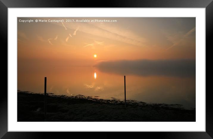 -7 in The Morning  Framed Mounted Print by Marie Castagnoli