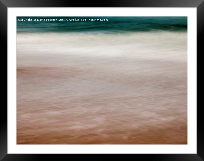 North Sea, Bamburgh 28/10/16 11:03:30 Framed Mounted Print by David Preston