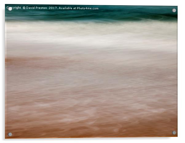 North Sea, Bamburgh 28/10/16 11:03:30 Acrylic by David Preston
