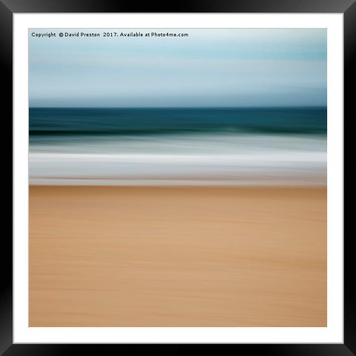 North Sea, Bamburgh 28/10/16 11:07:45 Framed Mounted Print by David Preston