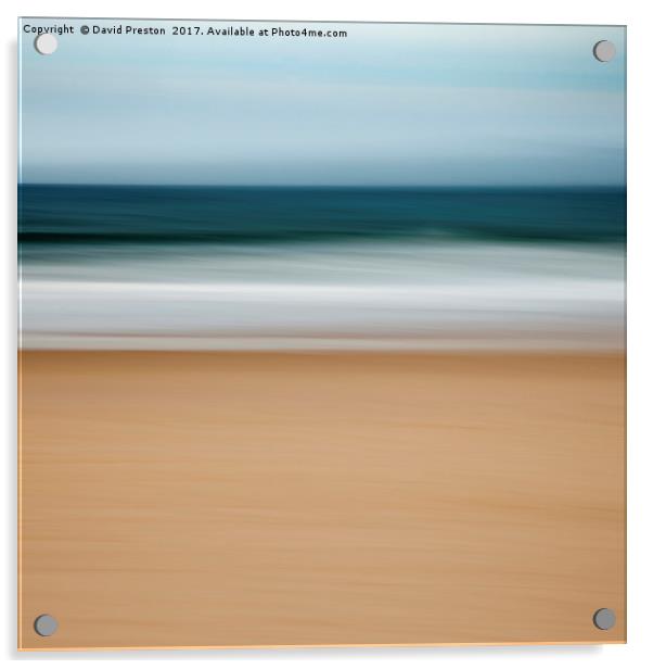 North Sea, Bamburgh 28/10/16 11:07:45 Acrylic by David Preston