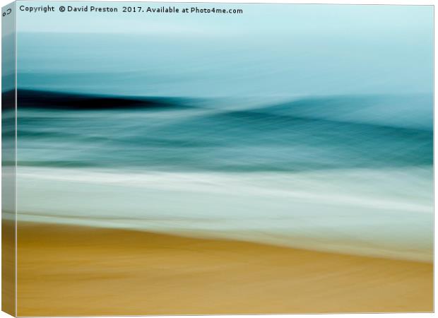 North Sea, Bamburgh 28/10/16 11:08:37 Canvas Print by David Preston